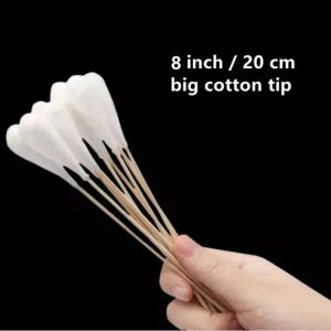 8英寸大棉头长竹棒棉签 一次性竹棒棉签
